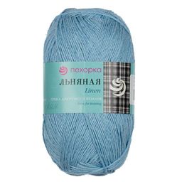 Пряжа Пехорская ПТ Льняная 55% лён, 45% хлопок 5 шт. х 100 г 330 м  16 м