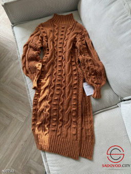 Вязаное платье женское с горлом - Bruno фото 8