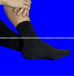 Цена за 3 пары.3 ПАРЫ - Термоноски мужские ШЕРСТЬ внутри махра ЧЕРНЫЕ арт. 1553