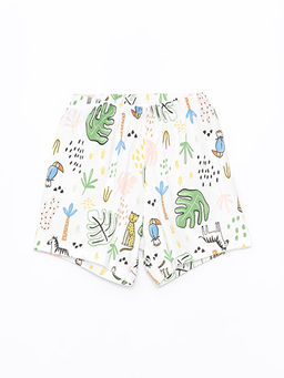 Beli Lastikli Bask?l? K?z ?ocuk Pijama ?ort