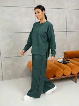 Костюм женский под замшу мод.2082 - Барболета фото 9