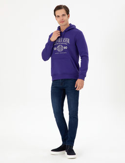 Мужской фиолетовый свитшот Неожиданная скидка в корзине - U.s. polo assn фото 4