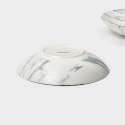 Тарелки глубокие Magistro Real Marble, 800 мл, 21×4.7 см, набор 2 шт., фарфор, белые