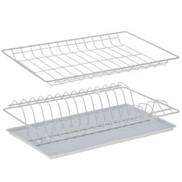 Сушилка для посуды с поддоном для шкафа 40 см, 36.5×25.6 см, белая
