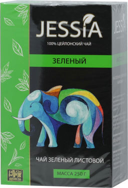 JESSIA. Зеленый чай 250 гр. карт.упаковка