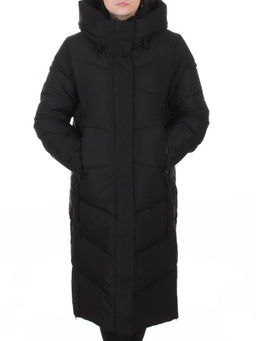A73 BLACK Пальто зимнее женское (200 гр. холлофайбер)