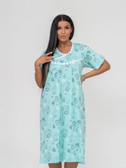 Ночная сорочка женская, цвет бирюзовый