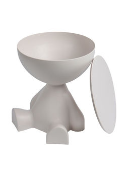 Столик журнальный, 370×370×410 мм, цвет белый