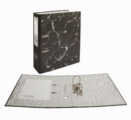 Expert Complete Регистратор под мрамор 75 мм 50 шт. Classic Lite A4 арочный механ. (разб.) матовый черный EC101820