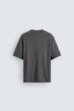 CAMISETA PUNTO ACABADOS IRREGULARES / Gris topo - Zara фото 8