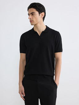 Polo Yaka K?sa Kollu Erkek Triko Kazak