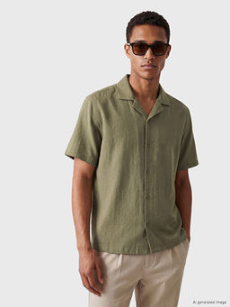 Regular Fit Dokulu Erkek G?mlek