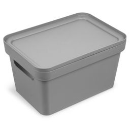 Коробка п/эт. 270х190х150мм "Фортуна" с крышкой (серый)