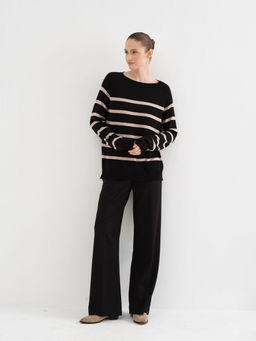 Conso/KJL 230614 - black/beige Джемпер женский  фото 2