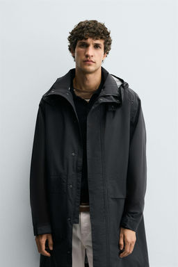WATER-REPELLENT DETACHABLE TECHNICAL PARKA - Zara фото 2