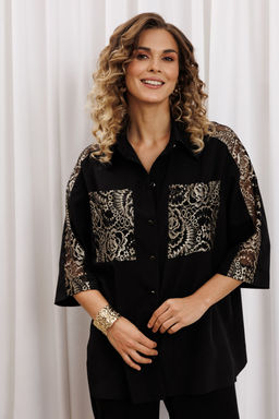 Костюм Gizart 5440 черный, золото