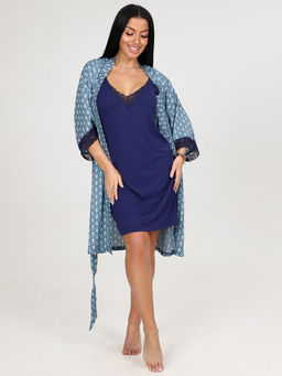 199 ЖЕНСКИЙ КОМПЛЕКТ ДВОЙКА (Индиго/голубой)