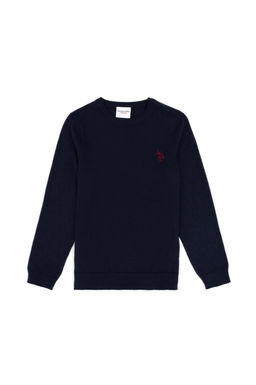 Базовый свитер темно-синего цвета для мальчика Неожиданная скидка в корзине - U.s. polo assn фото 3