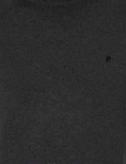 Antrasit Melanj Slim Fit Yar_m Bal_k__ Yaka Basic Triko Kazak - Pierre cardin фото 6