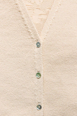 CONTRAST KNIT WAISTCOAT - Zara фото 5