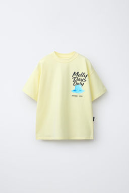 CAMISETA ESTAMPADO HELADO / Amarillo