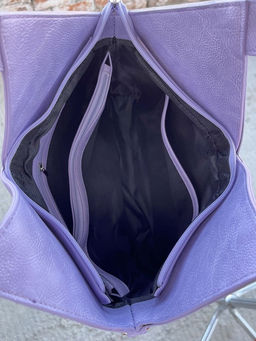 Женская сумка из эко кожи 0025 Светло-Фиолетовый - Sergio valentini фото 7