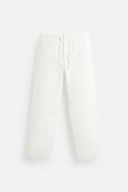 REGULAR FIT JOGGER WAIST TROUSERS - Zara фото 7