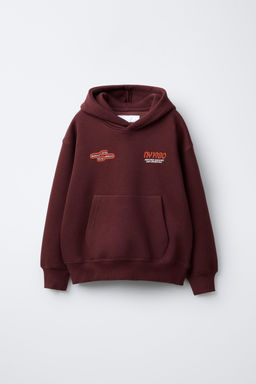 SLOGAN PRINT HOODIE