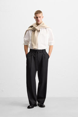 PLEATED TROUSERS WITH BELT - Zara фото 11