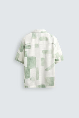 CAMISA FLUIDA ESTRUCTURA / Verdes - Zara фото 8