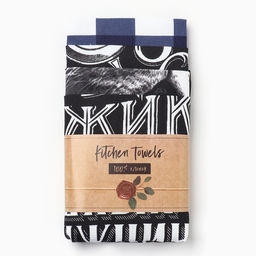 Набор кухонных полотенец Доляна Mens 35х60см-4шт, 100% хл  фото 9