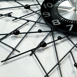 Часы настенные интерьерные «Тези», серия: Ажур, бесшумные, плавный ход, d=60 см, циферблат d=22 см, от батарейки 1хАА