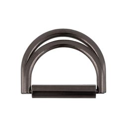 Фурнитура сумочная металл Gamma GH 24/25 Полукольцо двойное d 25 мм 10 шт. №06 под черный никель