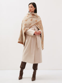 в составе шерсть! теплый двусторонний палантин - Tantino фото 3