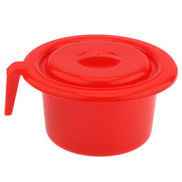 Горшок детский из полипропилена НК д21см, h11см, с крышкой, усиленный, цвета микс (Россия) - Домашняя мода фото 2