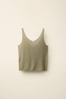 TOP PUNTO TIRANTES CREATED BY CARAMEL LONDON X ZARA / Khaki