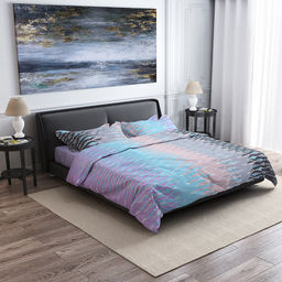 Постельное белье, комплект Евро Макси "Флагман, сиреневый" 2/3, 4 предмета: пододеяльник на кнопках 240х215см, простыня 220х240см, 2 наволочки 70х70см с клапаном-запахом, поплин "Комфорт" 115г/м2, хлопок 100%, упаковка "классическая" ПВХ 34,5х41см, "