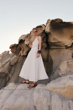 FALDA MIDI CAPA / Blanco - Zara фото 3