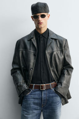 LIMITED EDITION LEATHER BELT - Zara фото 2