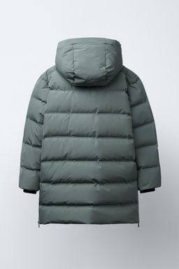 LONG WATER-REPELLENT DOWN PUFFER JACKET - Zara фото 4