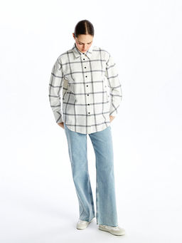 Ekose Uzun Kollu Kad?n G?mlek