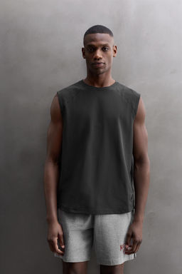 CAMISETA TANK T?CNICA / Gris antracita - Zara фото 2