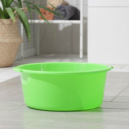 Таз пластиковый круглый, 10 л, салатовый