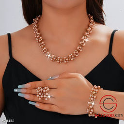 Комплект с жемчугом 3в1