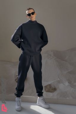 Костюм утепленный, свитшот с джоггерами, цвет антрацит ksm.032.004