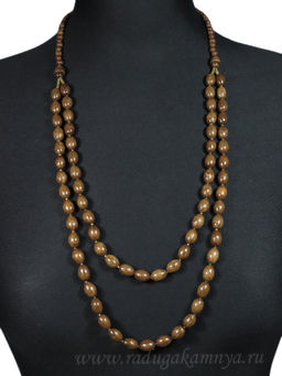 Украшения из дерева - Колье Кизил 2 нити, 56см