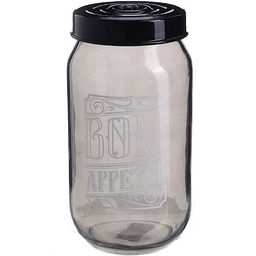 80763 Банка для сыпучих 1 л. черная MB (х12)