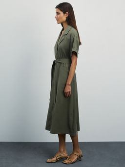 Платье-рубашка из вискозы / Zarina  фото 3