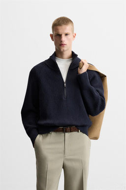MOCK NECK SWEATER WITH ZIP - LIMITED EDITION - Zara фото 2