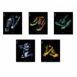 Цена за 5 шт. Тетрадь общая ученическая ErichKrause Sneakers, 48 листов, клетка, ламинация soft-touch+выборочный УФ-лак_MIX-PACK  фото 2